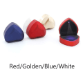 Miniatyrbilde 2 av 5: Led ringboks hjerteform fløyelsholderboks med lys for forlovelse Red