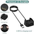 Miniatyrbild 4 av 5: Laddare för Fitbit Versa 2, Ersättningsladdningsdocka [2-pack]