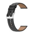 För Garmin Move Luxe-präglat watch i äkta läder Black