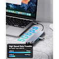 Miniatyrbild 4 av 5: USB C Hub Ethernet, 4K USB C till HDMI Hub, 8-i-1 Multi-Port USB C Adapter, Typ C Dock Dongle Kompatibel för MacBook Pro Air Ipad
