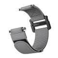 Miniatyrbillede 1 af 5: Til Garmin Forerunner 735xt Hook And Loop Fastener Nylon Watch Band Grey