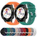 Miniatyrbillede 3 af 5: Til Garmin Forerunner 158 20mm ensfarvet blød silikone urrem Red