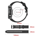 Pikkukuva 4 / 5: Garmin Fenix ​​7x 26 mm yksiväriselle silikoni-pikairrotettavalle watch White