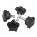 Miniatyrbilde 2 av 5: 10 stk M6/m8 håndskrue femstjerners formet hodegjengeklemmeskruer Boltknott 6*16mm