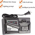 Miniatyrbillede 4 af 5: Li-ion batterioplader 14,4v- 18v til Hitachi Bsl1415 Bsl1420 Bsl1440 Bsl1450 EU PLUG