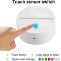 Pikkukuva 2 / 5: 12 Pack 3d Night Led Light Lamp Base 16 Colors Led Light Display Base With Remote Control For Acryl