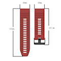 Miniatyrbillede 5 af 5: Til Garmin Descent Mk 2 26 mm horisontal tekstur silikone urrem med værktøj til fjernelse White