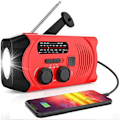 Pikkukuva 1 / 5: Hätäsääradio, hätä-LED-taskulamppu, 2000mAh power ja SOS