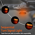 Miniatyrbillede 4 af 5: Motorcykel LED Blinklys - Sekventielle Flowing Mini Blinklys
