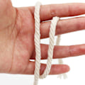 Miniatyrbild 2 av 4: 6 mm 50 m Macrame-rep Tvinnat sträng bomullssnöre, handgjorda beige rep