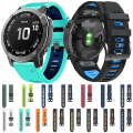 Pikkukuva 5 / 5: Garmin Fenix ​​3 26 mm:n silikoni- watch ranneke Orange-Black