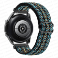 Miniatyrbild 1 av 5: 20 mm 22 mm band för Samsung Galaxy Watch 4/classic/3/5/ pro/active 2 Gear S3 Elastisk nylon Huawei Watch Gt 2 2e 3 Pro Strap Bohemia tourquise 20mm