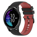 Miniatyrbild 1 av 5: För Garmin Venu 20 mm rutigt watch i två färger i silikon Black-Red