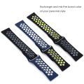 Miniatyrbillede 4 af 5: Silikone rem til Huawei Watch Fit 2 Band Active Classic Smartwatch Tilbehør Correa erstatningsbælte Huawei Watch Fit2 rem gray-yellow