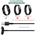 Miniatyrbilde 2 av 5: Lader for Fitbit Inspire 2, erstatningsladekabel, tilbehør kompatibel med Fitbit Inspire 2 [2-pakning, 3,3 fot/1 m]