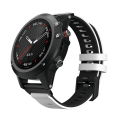Miniatyrbild 3 av 5: För Garmin Fenix ​​6x tvåfärgad silikon watch White Black