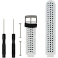 Miniatyrbillede 1 af 3: Udskiftningsrem til smart armbåndsur til Garmin Forerunner 220/230/235/620/630/735xt/235 Lite White-Black