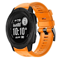 Miniatyrbillede 1 af 5: Til Garmin Instinct metalspænde ensfarvet silikoneurrem Orange