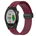 Miniatyrbild 1 av 5: För Garmin Approach S40 20 mm enfärgad magnetiskt lås i watch Wine Red