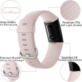 Miniatyrbild 2 av 5: Vattentätt watch Fitness Sportband Armband kompatibelt med Fitbit Charge 4 / Fitbit Charge 3 Se- Multi Color PinkSand Small