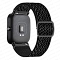 Miniatyrbillede 1 af 5: 20 mm/22 mm bånd til Amazfit Gts 4//2/2e/3/gts2 Mini/gtr 4/3/pro/gtr2/47 mm/stratos Nylon elastisk urarmbånd Amazfit bipstrop black 20mm