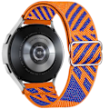 Miniatyrbillede 1 af 5: 20 mm 22 mm bånd til Samsung Galaxy Watch 4/classic/3/5/pro/active 2 Gear S3 Elastic Nylon Loop Huawei Watch Gt 2 2e 3 Pro Strap blue orange 22mm