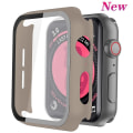 Miniatyrbild 1 av 5: Glas+ cover För Apple Watch Case 44 mm 40 mm Iwatch 42 mm 38 mm Skärmskydd + stötfångare Tillbehör för Applewatch Series 5 4 3 Se 6 khiki 40mm series 654 SE