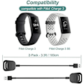 Miniatyrbillede 2 af 5: Oplader til Fitbit Charge 3, USB-opladerkabel, kompatibel med dockingstation