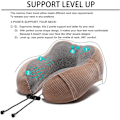Miniatyrbild 4 av 5: Resekudde i Memory Foam med 360-graders huvudstöd, brun