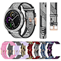 Miniatyrbillede 5 af 5: Til Garmin Vivoactive 3 20mm nylonvævet urrem Red