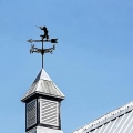 Miniatyrbilde 4 av 5: Weathervane Hunter Støpejern vindretningsindikator med takfeste, Weat
