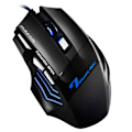 Miniatyrbilde 2 av 5: 4 justerbar Dpi og 7 knapper Led optisk Usb kablet spillmus Black