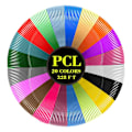 Miniatyrbillede 1 af 5: 3d Printing Pen Pcl Filament Refills 1,75 mm20 farver, hver farve 16,4 fod, i alt 328 fod