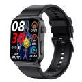 Miniatyrbilde 1 av 5: Ny E500 Blodsukker Smart Klokke Ekg Overvåking Blodtrykk Kroppstemperatur Smartwatch Menn Ip68 Vanntett Fitness Tracker - Smartklokker Black