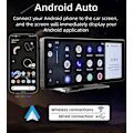Miniatyrbillede 5 af 5: Bærbar bil MP5-afspiller 10,26 tommer HD stor skærm Bluetooth FM/AM/RDS radio kablet Android Auto