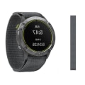 Miniatyrbilde 2 av 5: For Garmin Fenix ​​6x 26 mm strikket nylon løkkebånd Grey