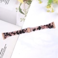 Miniatyrbild 4 av 5: För Fitbit Versa 4 / Sense 2 Universal Rhombus Resin Watch Band Tortoise Stone Flower