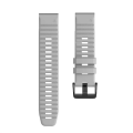 Miniatyrbilde 1 av 4: For Garmin Fenix ​​7x / 6x 26mm Smart Watch Quick Release Silicon Watch Band Grey