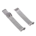 Miniatyrbillede 1 af 5: Til Fitbit Charge 4 Double Insurance Buckle Milanese Watch Band Silver