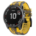 Miniatyrbillede 1 af 4: Til Garmin Fenix ​​7x Camouflage Silikone Urbånd Yellow