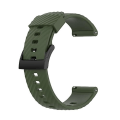 Miniatyrbillede 1 af 5: Til Suunto 7 24 mm ensfarvet silikone urrem Army Green