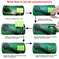 Miniatyrbild 3 av 5: De13 Crank Radio Bärbar Solar Radio Fm Am Sw Inbyggt uppladdningsbart batteri Led Dynamo