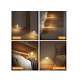 Miniatyrbild 5 av 5: Nattlampa 2-pack Rörelsesensor Nattlampa Automatisk På/Av för Sovrum Hall Kök Barnpresent Vit