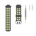 Miniatyrbillede 2 af 5: Til Garmin Forerunner 310xt tofarvet silikoneurrem Grey Green