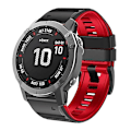 Pikkukuva 1 / 5: Garmin Fenix ​​7/7x/6/6x/5/5x 22 mm, kaksivärinen watch Black Red