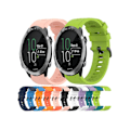 Miniatyrbild 3 av 4: Rem för Garmin Forerunner 645 Music 20 mm enfärgad mjuk silikonklockarmband orange
