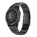 Miniatyrbilde 1 av 5: For Garmin Fenix ​​3 26mm Tortoise Shell rustfritt stål klokkebånd Black