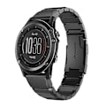Miniatyrbillede 1 af 5: Til Garmin Fenix ​​3 26mm Tortoise Shell rustfrit stål urbånd Black