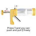 Miniatyrbilde 4 av 4: Cookie Press Kit, rustfritt stål suksess Cookie Extruder Press Kit