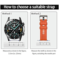 Miniatyrbild 3 av 5: Dubbelfärgat 20 mm silikonarmband för Coros Pace 2/garmin Vivoactive 5/garminactive 5/venu Sq 2